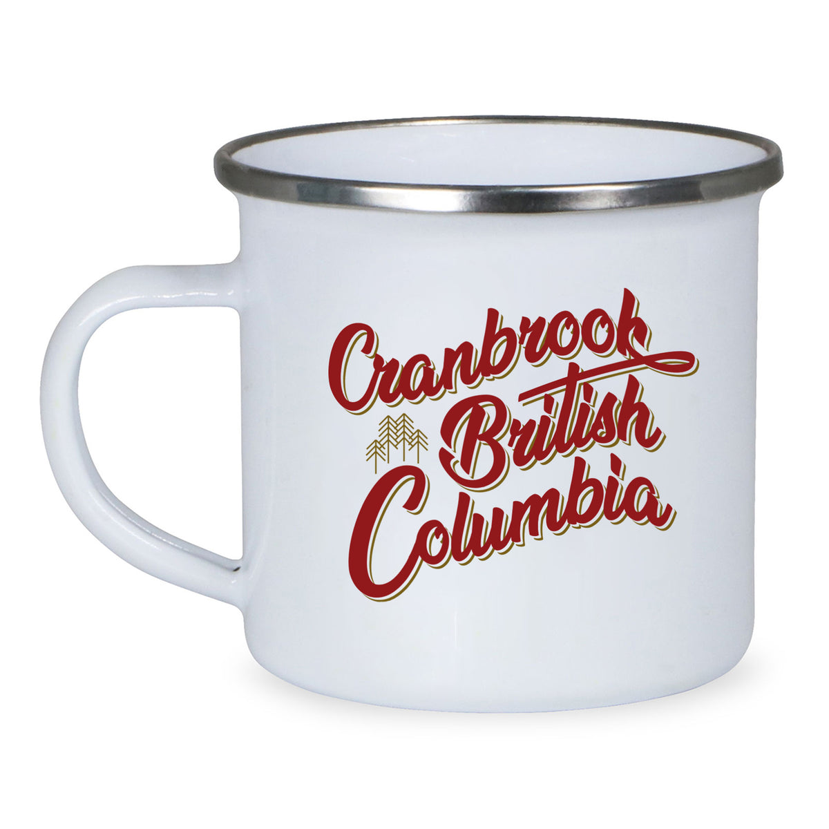Cranbrook BC Enamel Camp Mug